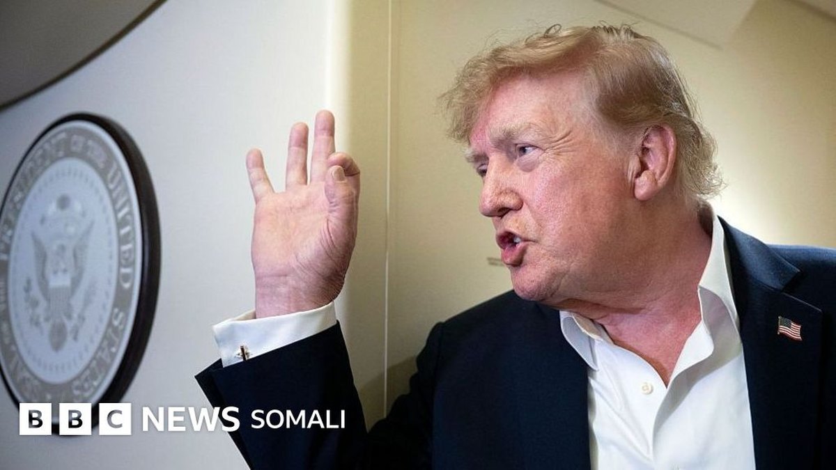 Trump oo Iiraan ku hanjabay weerar culus haddii ay ku lug lahayd weerarkii diyaaradda Flydubai