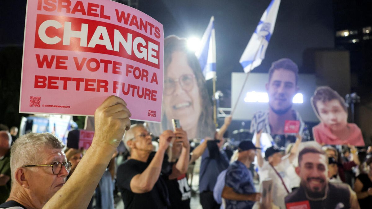 Kumanaan qof oo Tel Aviv ku mudaaharaaday ka hor doorashada Israa'iil