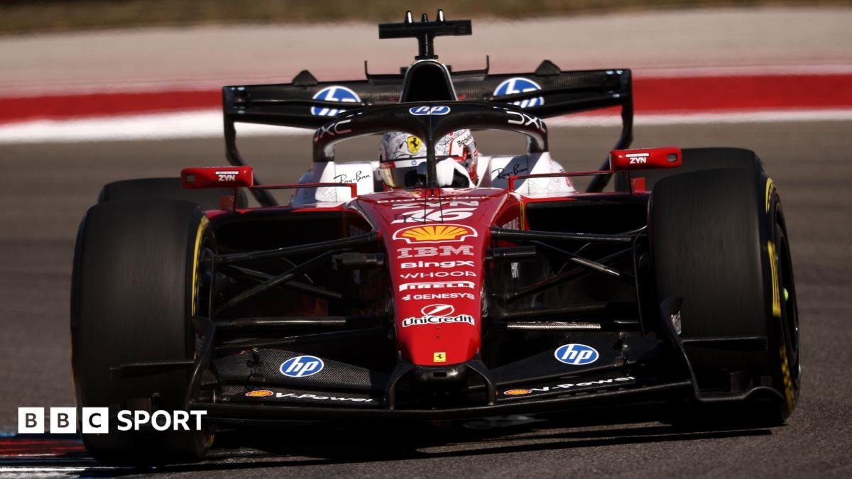 Leclerc oo kaalinta koowaad ka qaaday tababarkii ugu horreeyay ee Austin, Verstappen oo labaad