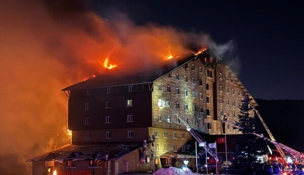 At least 76 people killed in a hotel fire at a ski resort in Turkey