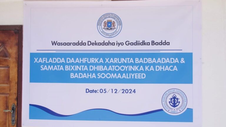 Dowladda Federaalka oo tallaabo u qaaday sugidda amniga badda