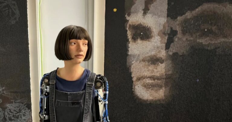 An AI robot’s painting was just auctioned for more than $1 million