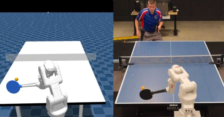 Watch Google DeepMind’s robotic ping-pong player take on humans