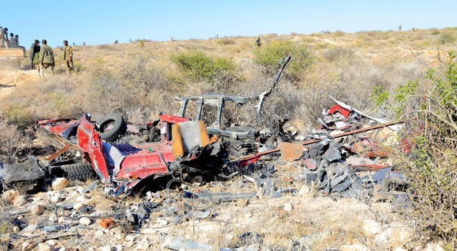 Puntland airstrike destroys ISIS explosives factory in Al-Miskaat mountains
