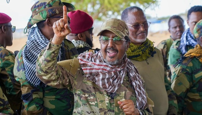 President Hassan Sheikh returns to frontline in Al-Shabaab war