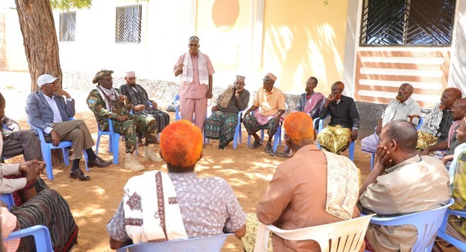 NISA chief, Hirshabelle VP hold security talks with elders in Moqokori district