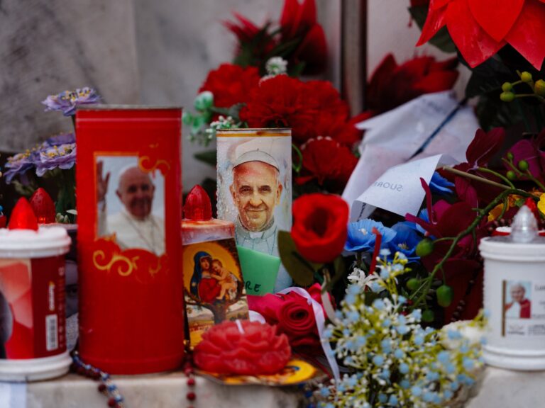 Pope Francis spends ‘peaceful night’ after health setback