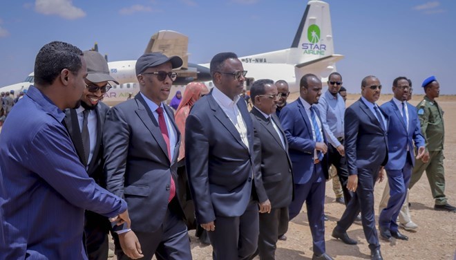 Somali Federal delegation arrives in Las Anod ahead of PM Barre’s landmark visit