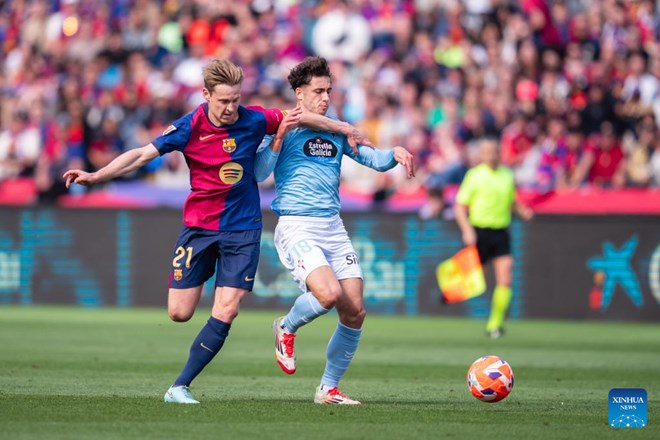 Late penalty sees Barcelona complete fightback win over Celta Vigo