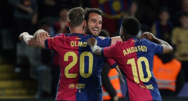 Olmo strike sends Barcelona seven clear in La Liga