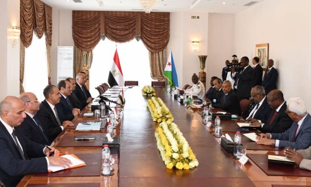 President Sisi, Djiboutian counterpart discuss deepening cooperation between two countries