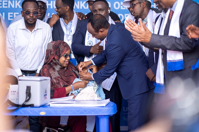 Somalia introduces two lifesaving vaccines to combat Pneumonia and Diarrhea in children