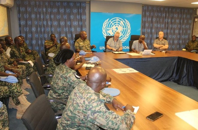 UN security officials, guard unit commanders meet to discuss mission safety in Somalia