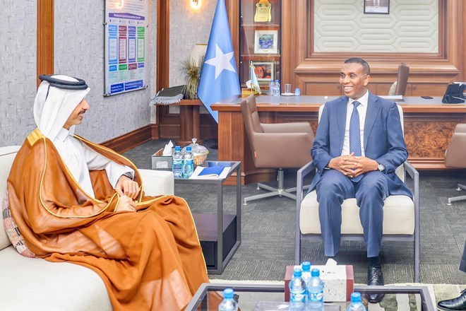 Somali PM meets Qatari Ambassador to boost bilateral cooperation and development support