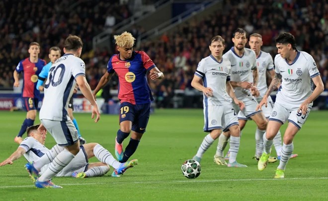 Barcelona, Inter draw in Champions League thriller