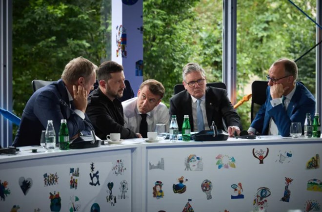 European leaders consult Trump to align response to Russia-Ukraine talks