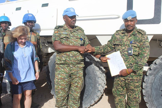 UN donates armoured vehicles to Ugandan forces in Somalia