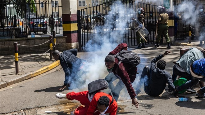 Police shot man dead during protest in Kenyan capital over blogger’s death