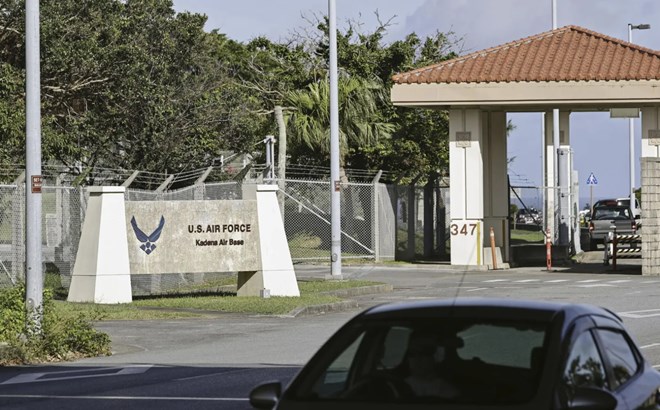 Explosion at a US air base in southern Japan injures 4 Japanese soldiers