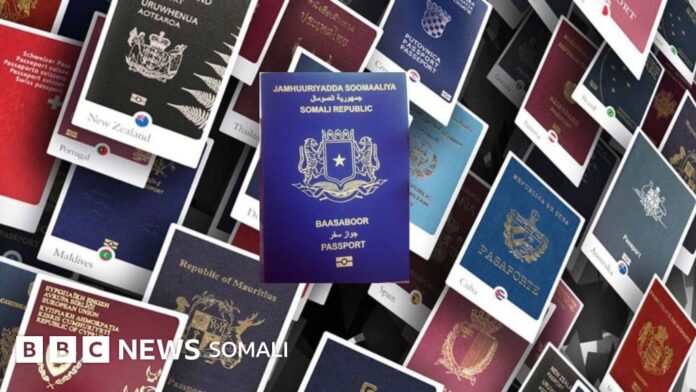 Baasaboorka Soomaaliya sannadkan kaalintee kaga jiraa baasaboorrada caalamka