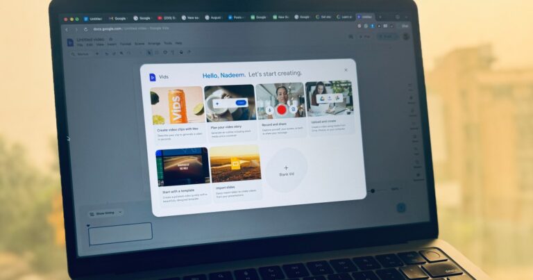Google Vids now lets you use a few advanced Gemini-powered tools for free