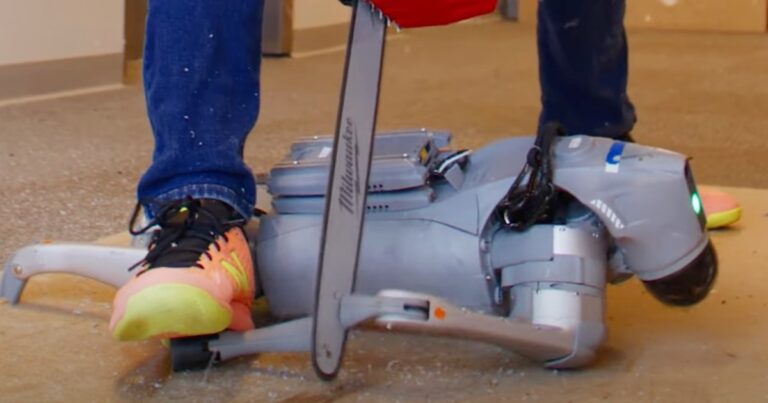 Watch this robot get wrecked by a chainsaw … and then adapt