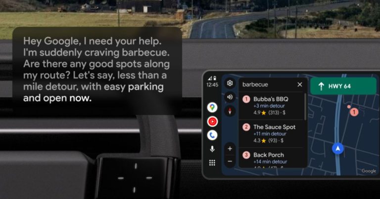 Gemini arrives on Android Auto with smarter navigation, quicker replies, and perfect music picks