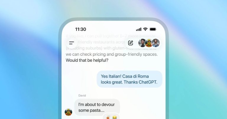 ChatGPT adds group chats so you and your friends can talk to the AI together