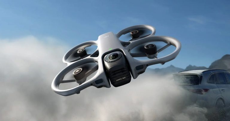DJI’s first 360° drone offers 8K video recording and a freakishly long transmission range