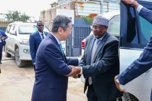 Aadan Madoobe oo ballan-qaad ka helay dalkii ugu horreeyay + Sawirro